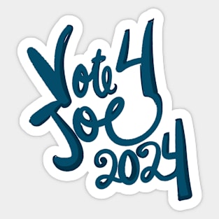 Vote Blue 4 Joe Biden 2024 Sticker